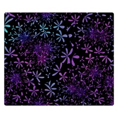 Retro-flower-pattern-design-batik Two Sides Premium Plush Fleece Blanket (small) by Amaryn4rt