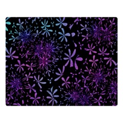 Retro-flower-pattern-design-batik Two Sides Premium Plush Fleece Blanket (large) by Amaryn4rt