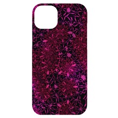 Retro-flower-pattern-design-batik- Iphone 14 Plus Black Uv Print Case by Amaryn4rt