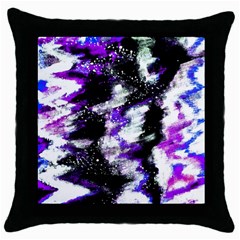 Abstract Canvas-acrylic-digital-design Throw Pillow Case (black) by Amaryn4rt