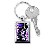 Abstract Canvas-acrylic-digital-design Key Chain (Rectangle) Front