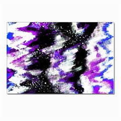 Abstract Canvas-acrylic-digital-design Postcards 5  X 7  (pkg Of 10) by Amaryn4rt