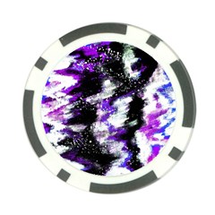 Abstract Canvas-acrylic-digital-design Poker Chip Card Guard by Amaryn4rt