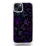 Retro-flower-pattern-design-batik iPhone 14 TPU UV Print Case Front