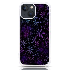 Retro-flower-pattern-design-batik Iphone 13 Mini Tpu Uv Print Case by Amaryn4rt