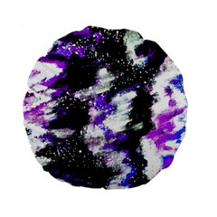 Abstract Canvas-acrylic-digital-design Standard 15  Premium Round Cushions by Amaryn4rt