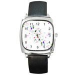 Star-structure-many-repetition- Square Metal Watch Front