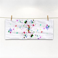 Star-structure-many-repetition- Hand Towel by Amaryn4rt