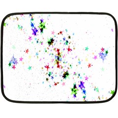 Star-structure-many-repetition- Two Sides Fleece Blanket (mini) by Amaryn4rt