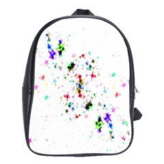 Star-structure-many-repetition- School Bag (large) by Amaryn4rt