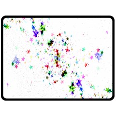 Star-structure-many-repetition- Two Sides Fleece Blanket (large) by Amaryn4rt