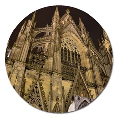 Cologne-church-evening-showplace Magnet 5  (round) by Amaryn4rt