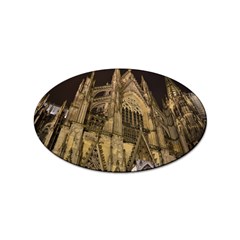 Cologne-church-evening-showplace Sticker Oval (10 Pack) by Amaryn4rt