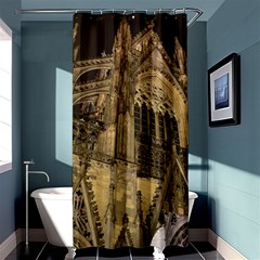 Cologne-church-evening-showplace Shower Curtain 36  X 72  (stall)  by Amaryn4rt