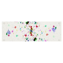 Star-structure-many-repetition- Banner And Sign 6  X 2  by Amaryn4rt