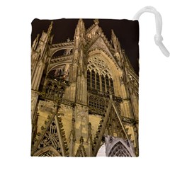 Cologne-church-evening-showplace Drawstring Pouch (4xl) by Amaryn4rt