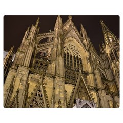 Cologne-church-evening-showplace Premium Plush Fleece Blanket (medium) by Amaryn4rt