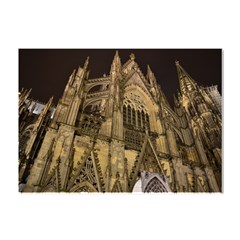 Cologne-church-evening-showplace Crystal Sticker (a4) by Amaryn4rt