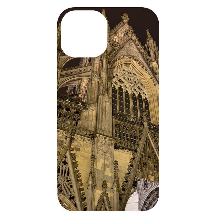 Cologne-church-evening-showplace iPhone 14 Black UV Print Case