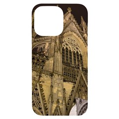 Cologne-church-evening-showplace Iphone 14 Pro Max Black Uv Print Case by Amaryn4rt