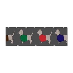 Cute Dachshund Dogs Wearing Jumpers Wallpaper Pattern Background Sticker Bumper (10 Pack) by Amaryn4rt