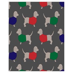 Cute Dachshund Dogs Wearing Jumpers Wallpaper Pattern Background Drawstring Bag (small) by Amaryn4rt