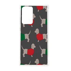 Cute Dachshund Dogs Wearing Jumpers Wallpaper Pattern Background Samsung Galaxy Note 20 Ultra Tpu Uv Case by Amaryn4rt