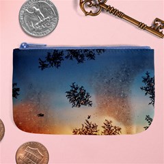 Hardest-frost-winter-cold-frozen Large Coin Purse by Amaryn4rt