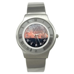 Hardest-frost-winter-cold-frozen Stainless Steel Watch by Amaryn4rt