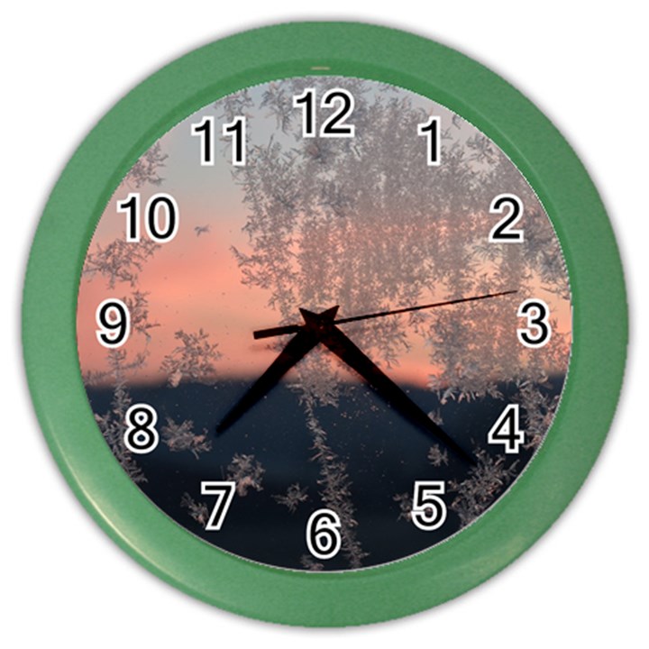 Hardest-frost-winter-cold-frozen Color Wall Clock