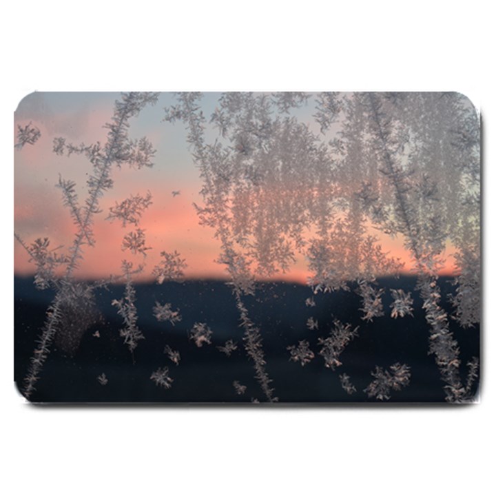 Hardest-frost-winter-cold-frozen Large Doormat