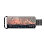 Hardest-frost-winter-cold-frozen Portable USB Flash (Two Sides) Back