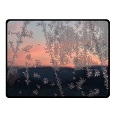 Hardest-frost-winter-cold-frozen Two Sides Fleece Blanket (small) by Amaryn4rt