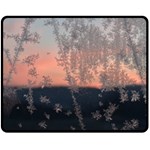 Hardest-frost-winter-cold-frozen Two Sides Fleece Blanket (Medium) 58.8 x47.4  Blanket Front