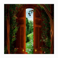 Beautiful World Entry Door Fantasy Medium Glasses Cloth