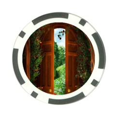 Beautiful World Entry Door Fantasy Poker Chip Card Guard by Amaryn4rt