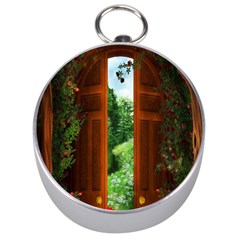 Beautiful World Entry Door Fantasy Silver Compasses by Amaryn4rt