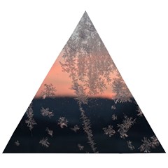 Hardest-frost-winter-cold-frozen Wooden Puzzle Triangle by Amaryn4rt