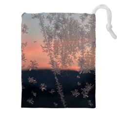 Hardest-frost-winter-cold-frozen Drawstring Pouch (4xl) by Amaryn4rt