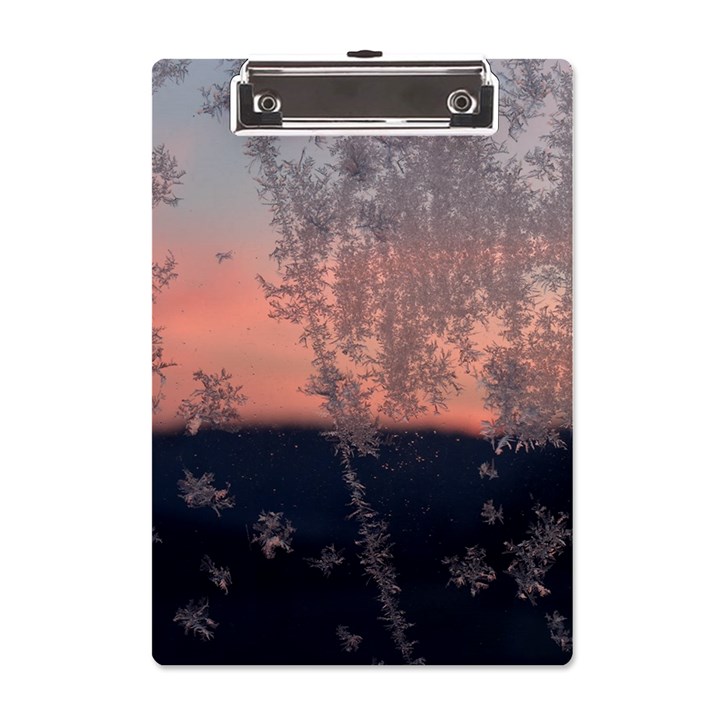 Hardest-frost-winter-cold-frozen A5 Acrylic Clipboard