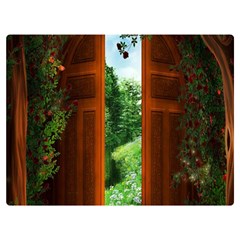 Beautiful World Entry Door Fantasy Premium Plush Fleece Blanket (extra Small) by Amaryn4rt