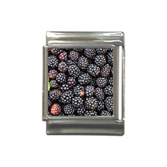 Blackberries-background-black-dark Italian Charm (13mm) by Amaryn4rt