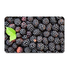 Blackberries-background-black-dark Magnet (rectangular) by Amaryn4rt