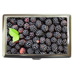 Blackberries-background-black-dark Cigarette Money Case by Amaryn4rt