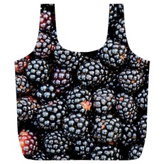 Blackberries-background-black-dark Full Print Recycle Bag (xl) by Amaryn4rt