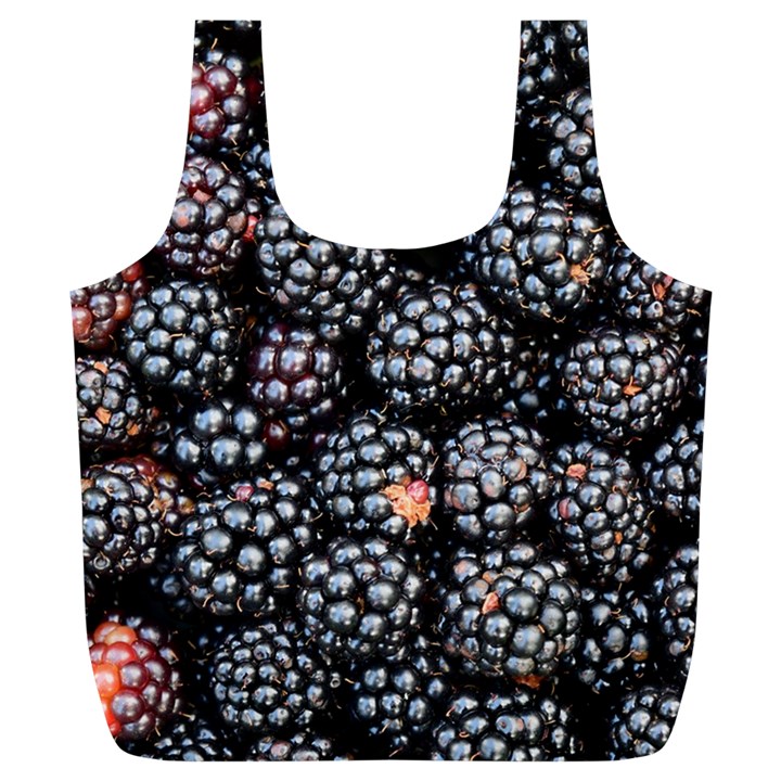 Blackberries-background-black-dark Full Print Recycle Bag (XL)