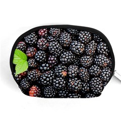 Blackberries-background-black-dark Accessory Pouch (medium) by Amaryn4rt