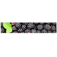 Blackberries-background-black-dark Large Premium Plush Fleece Scarf  by Amaryn4rt