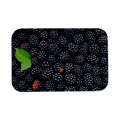 Blackberries-background-black-dark Open Lid Metal Box (silver)  