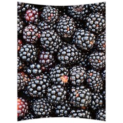 Blackberries-background-black-dark Back Support Cushion by Amaryn4rt